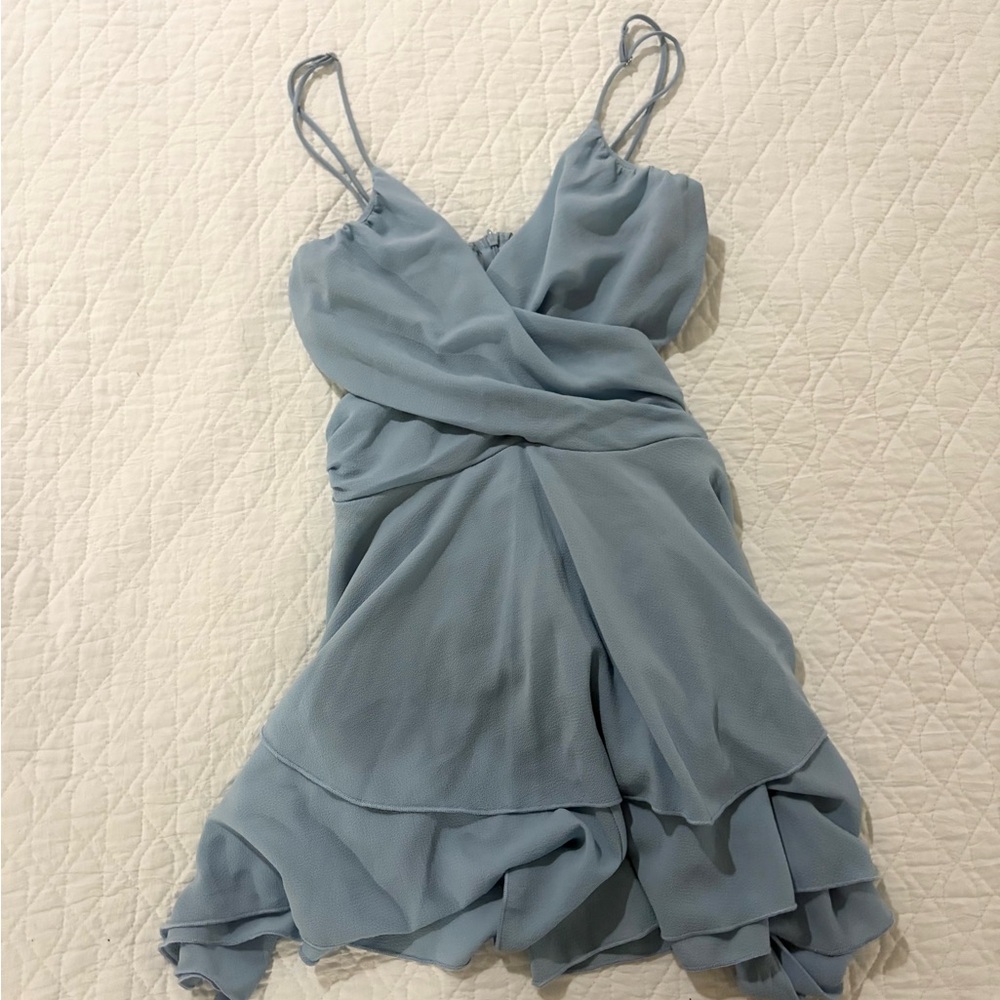 Lucy in the Sky Baby Blue Mini Romper